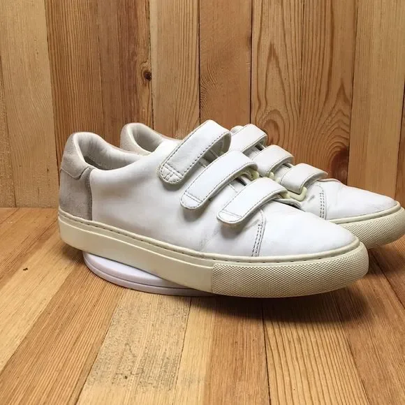 Tory Burch Sport Shoes Women Sz 8 Leather White Straps Sneaker Athletic 0565 - Picture 2 of 13